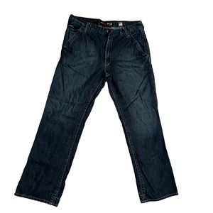 Men’s jeans size 36x34 Ariat M4 FR Low rise boot cut jeans.